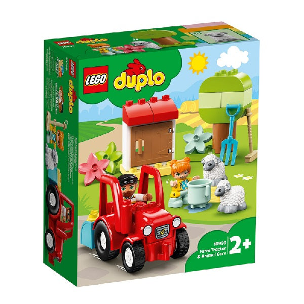 Confezione originale Lego con loghi Duplo trattore animali colori verde rosso azzurro