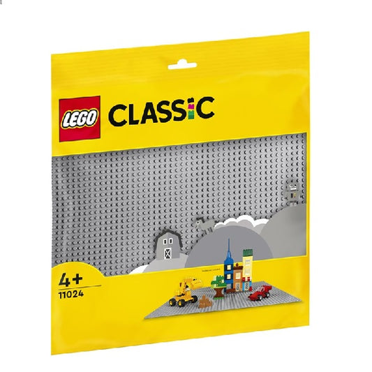 Confezione originale Lego con loghi classic base grigia colori rosso giallo grigio
