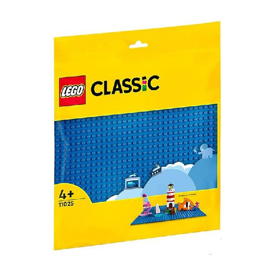 Confezione originale Lego con loghi classic base blu colori rosso giallo blu