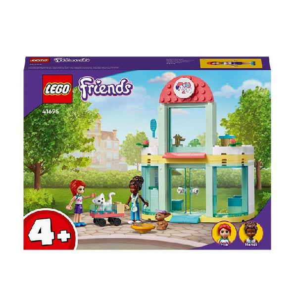 Confezione originale Lego con loghi friends clinica veterinaria colori viola verde bianco rosa
