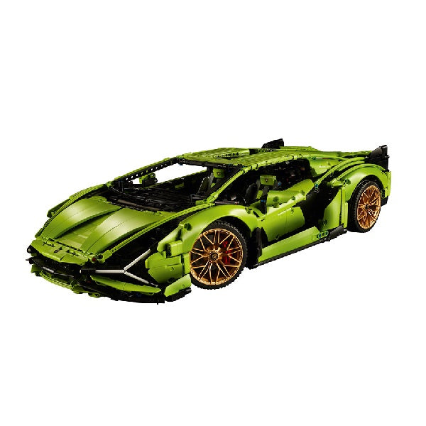 Dettaglio modello completo lamborghini sian FKP 37 colori verde nero oro