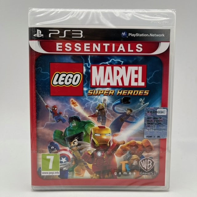 super eroi della marvel ricreati come mini figures lego su sfondo cielo al tramonto