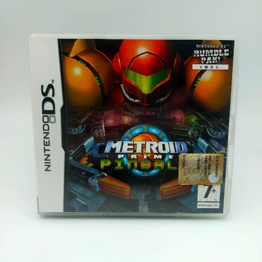 Metroid Prime Pinball Nintendo DS NDS Pal Ita/Spa samus con componenti di flipper in copertina