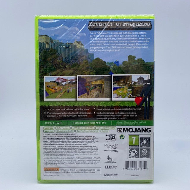 Minecraft Microsoft Xbox 360 Pal Ita (NUOVO)