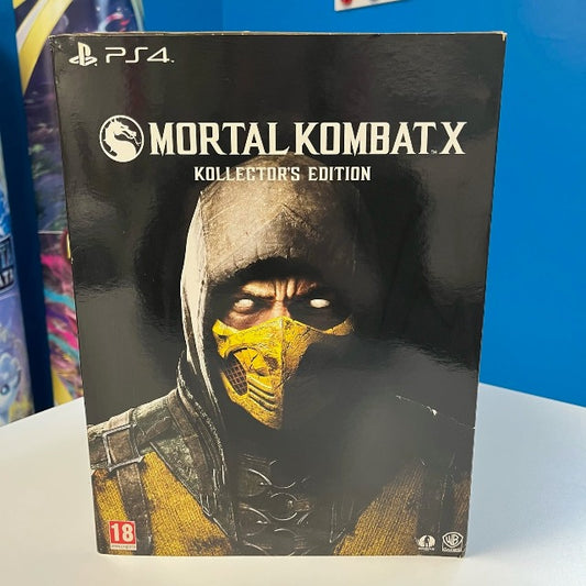 Mortal Kombat X 10 Kollector's Edition PS4 Playstation 4 PAL ITA , mezzo busto di scorpion su sfondo nero