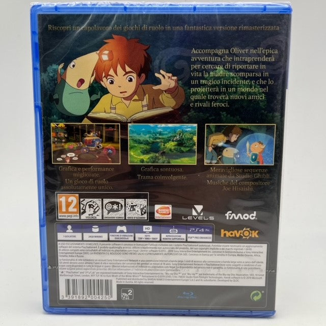 Ni No Kuni La Minaccia Della Strega Cinerea Remastered Sony Playstation 4 Pal Ita (NUOVO)