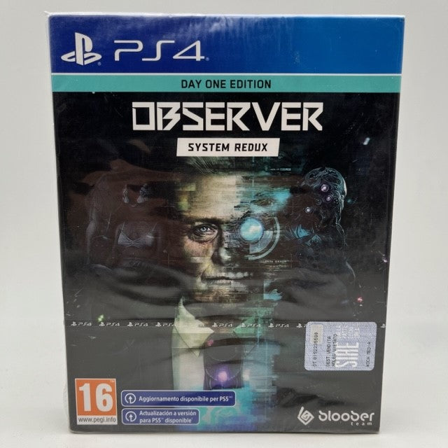 Observer System Redux Day One Edition Series Sony Playstation 4 Pal Multi (NUOVO)