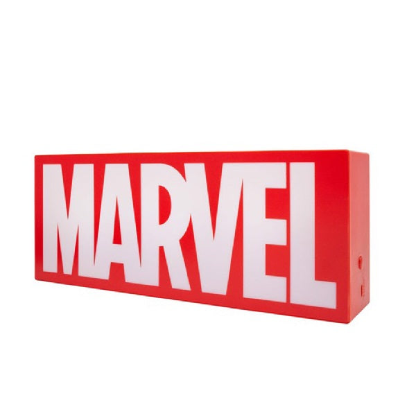 lampada da tavolo marvel colore rosso e bianco con porta usb