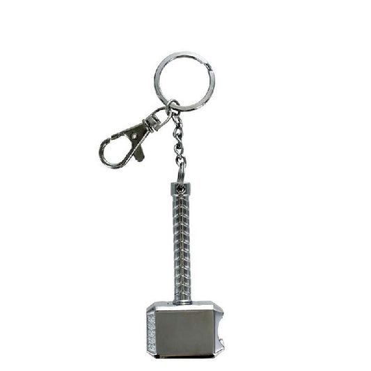 Portachiavi in metallo a forma di martello di thot, con funzione apribottiglie