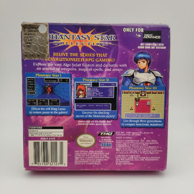 Phantasy Star Collection NTSC-USA GBA (USATO)