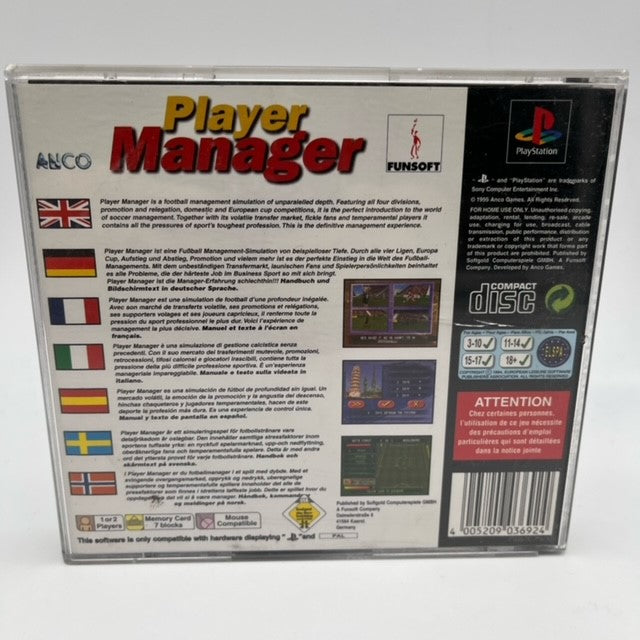 Player Manager Sony Playstation 1 Pal Multi (USATO)