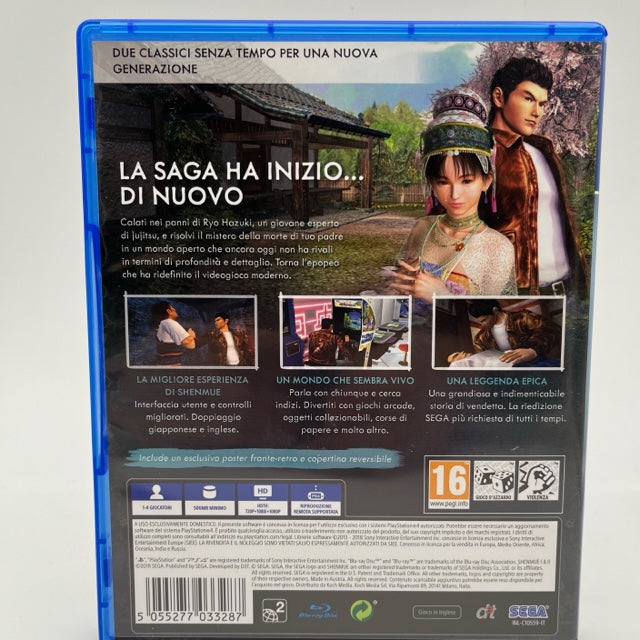 Shenmue 1-2 PS4 Playstation 4 Pal Ita (USATO)