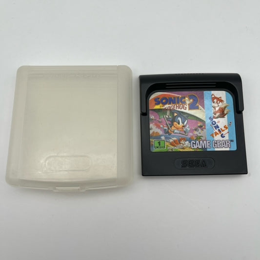 Sonic The Hedgehog 2 Sonic Tails Sega Game Gear Loose Pal, sonic su deltaplano e tails su etichetta