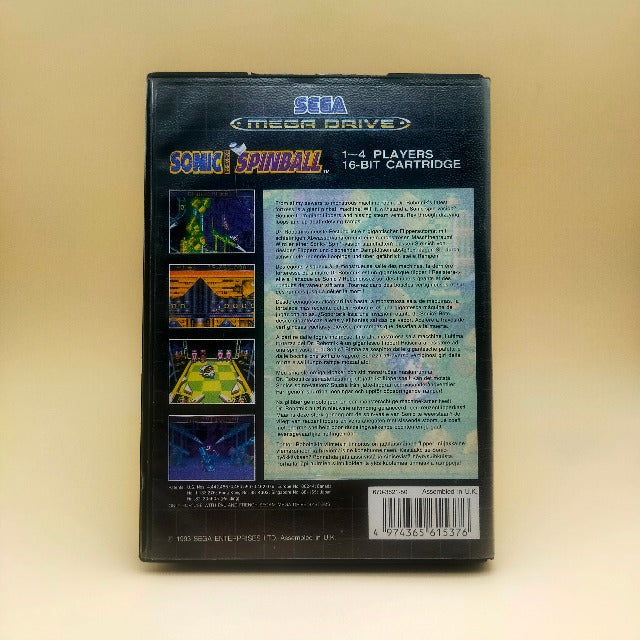 Sonic The Hedgehog Spinball Sega Mega Drive Megadrive PAL (USATO)