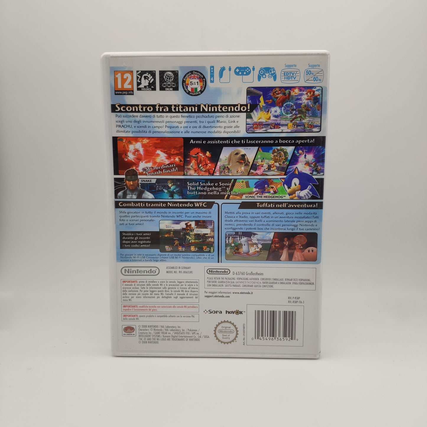 Super Smash Bros Brawl PAL ITA Nintendo WII (USATO)