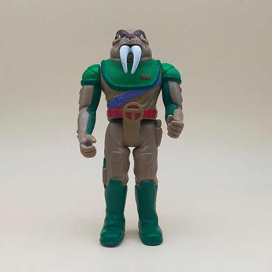Thundercats Tuska Guerriero Tricheco LJN Toys Telepix 1985, verde e marrone