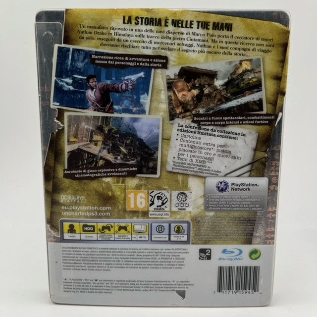 Uncharted 2 Il Covo Dei Ladri Special Edition Sony Playstation 3 Pal Ita (USATO)