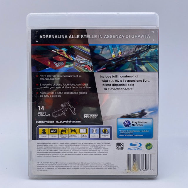 Wipeout HD Fury Sony Playstation 3 Pal Ita (USATO)