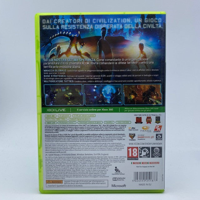 Xcom Enemy Unknown Microsoft Xbox 360 Pal Ita (USATO)
