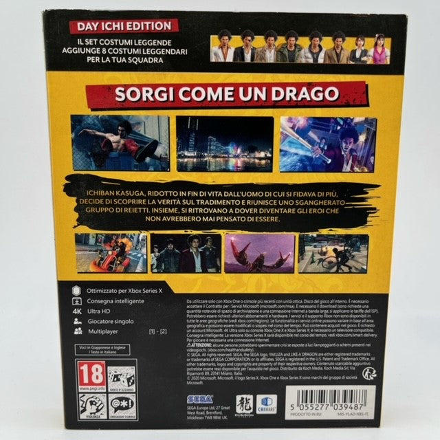 Yakuza Like A Dragon Day Ichi Steelbook Edition Microsoft Xbox One Pal Ita (USATO)