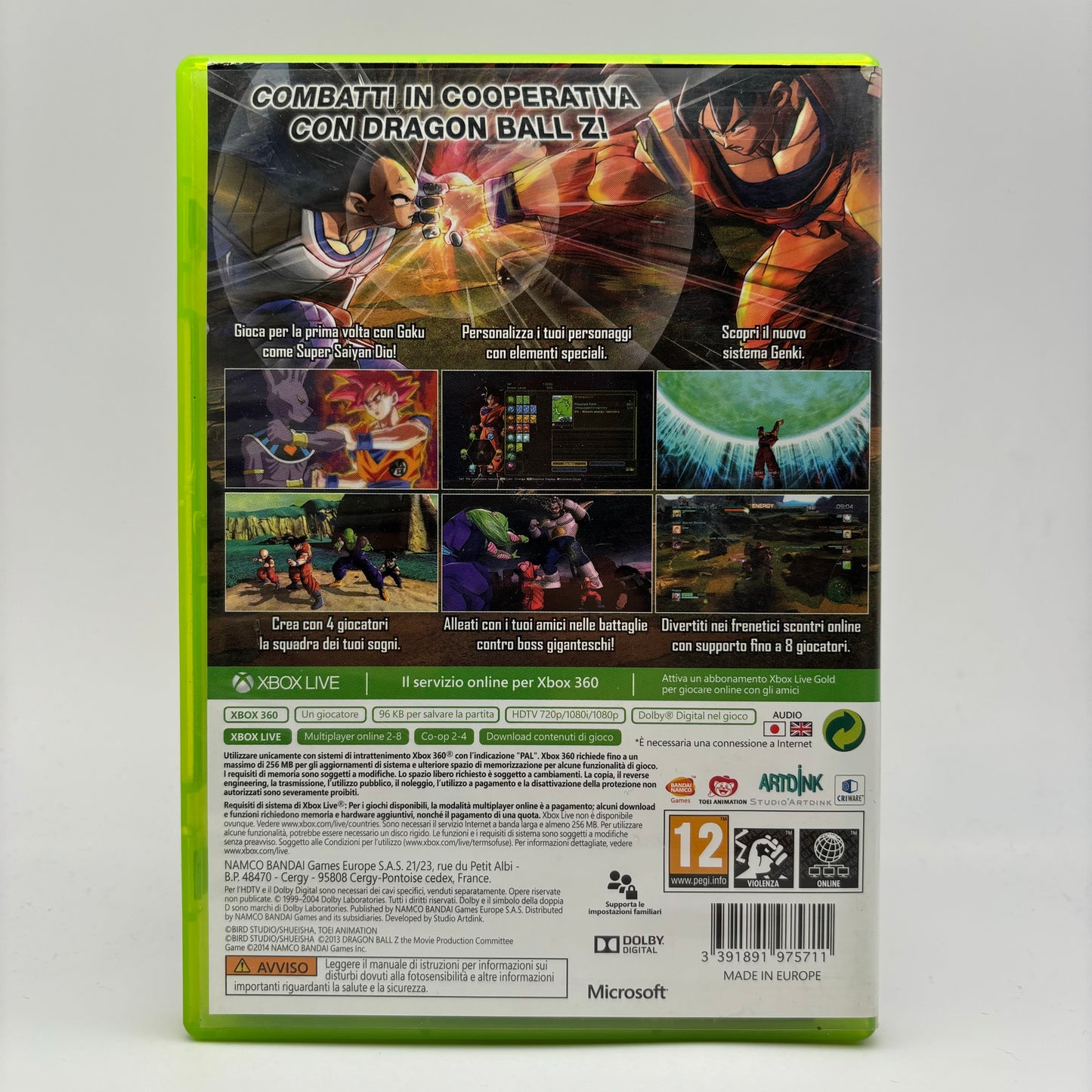 Dragon Ball Z Battle of Z Xbox 360 Pal ITA (USATO)
