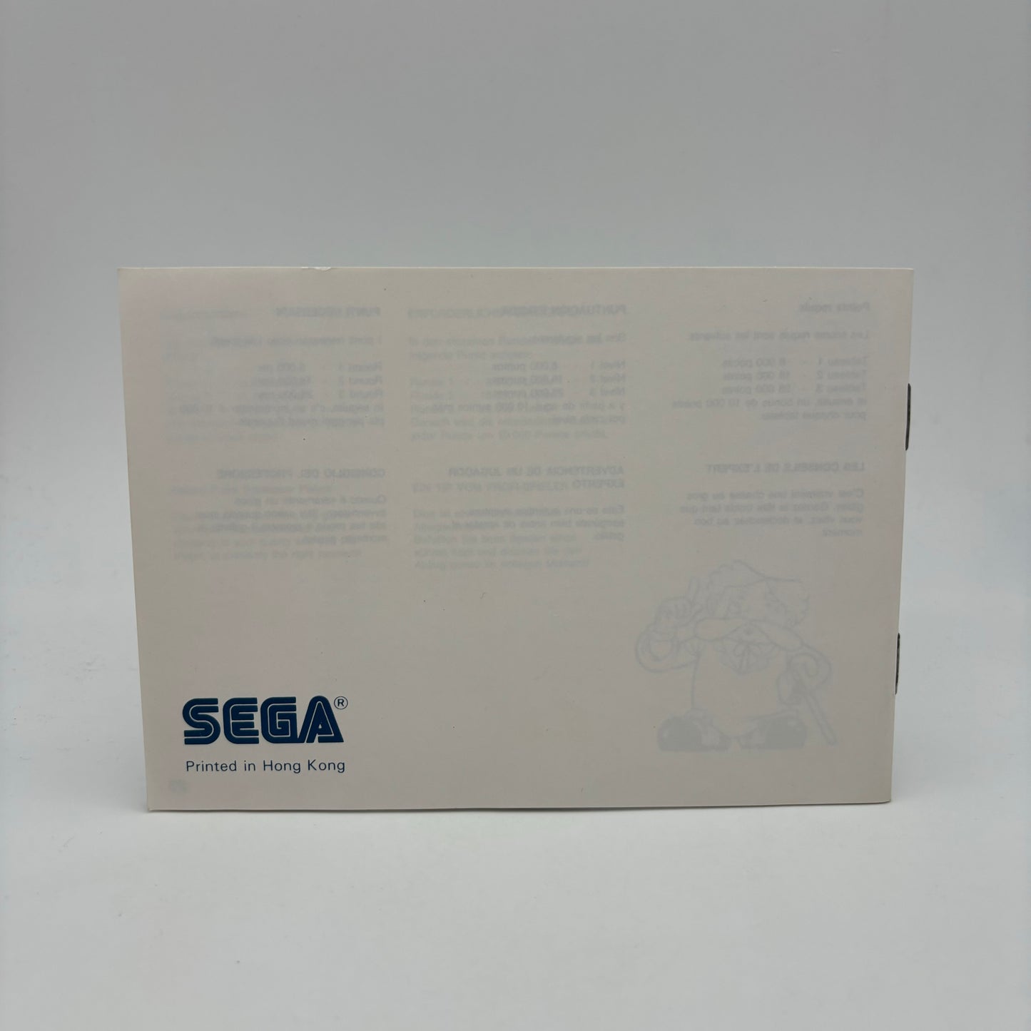 Hang On/Safari Hunt Sega Master System Solo Libretto