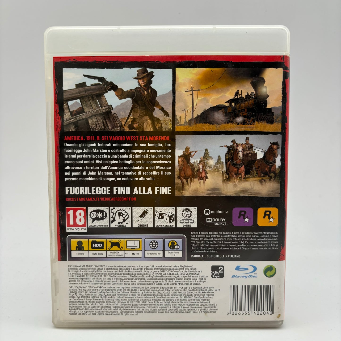 Red Dead Redemption Ps3 Pal Ita (USATO)