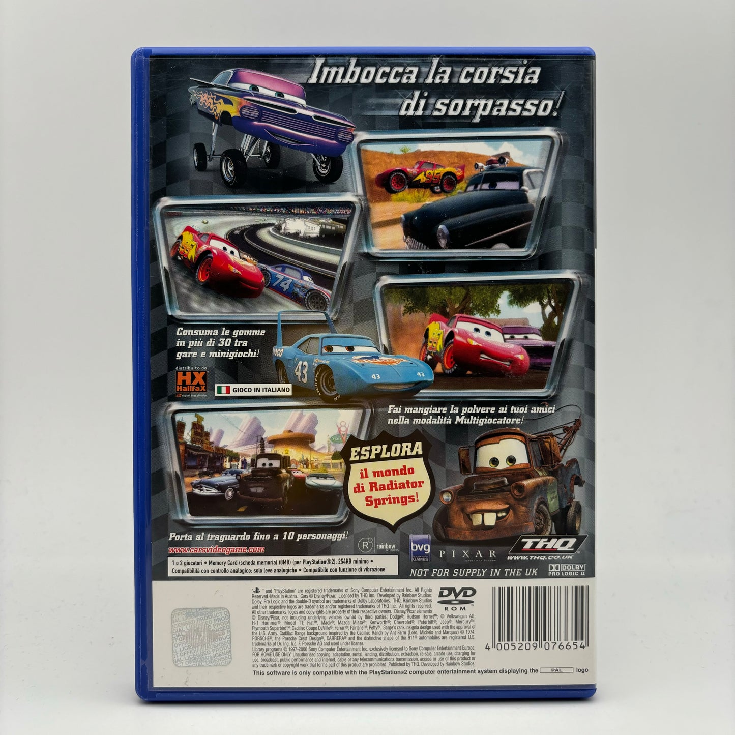 Disney Cars Motori Ruggenti PAL ITA PS2 Playstation 2 (USATO)