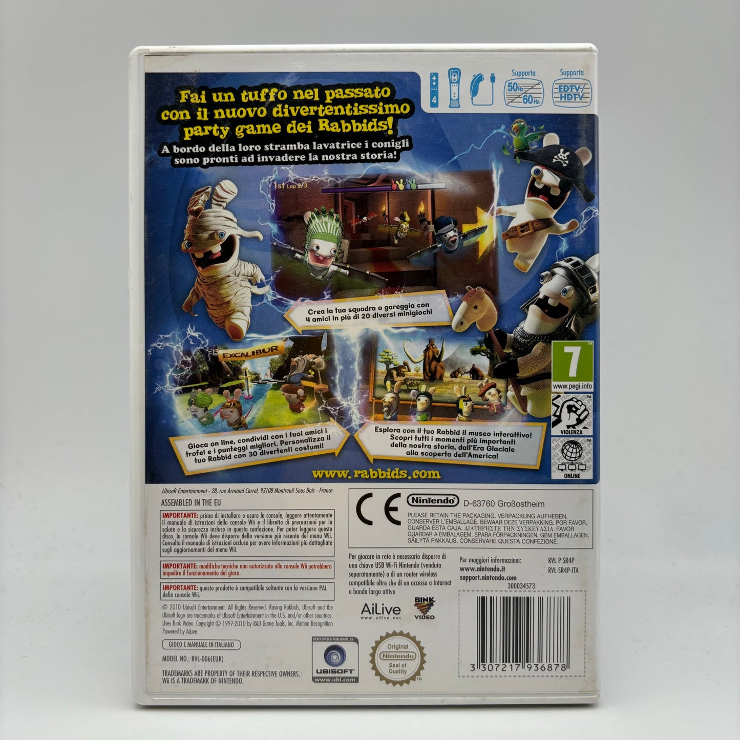 Raving Rabbids Travel in Time Nintendo Wii PAL ITA (USATO)