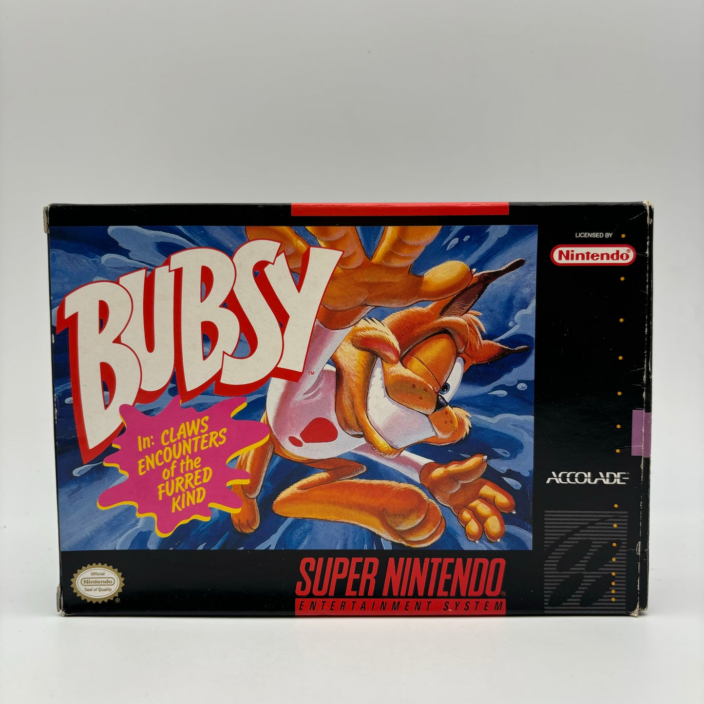 Bubsy in Claws Encounters of the Furred Kind SNES Super Nintendo NTSC USA (Usato)