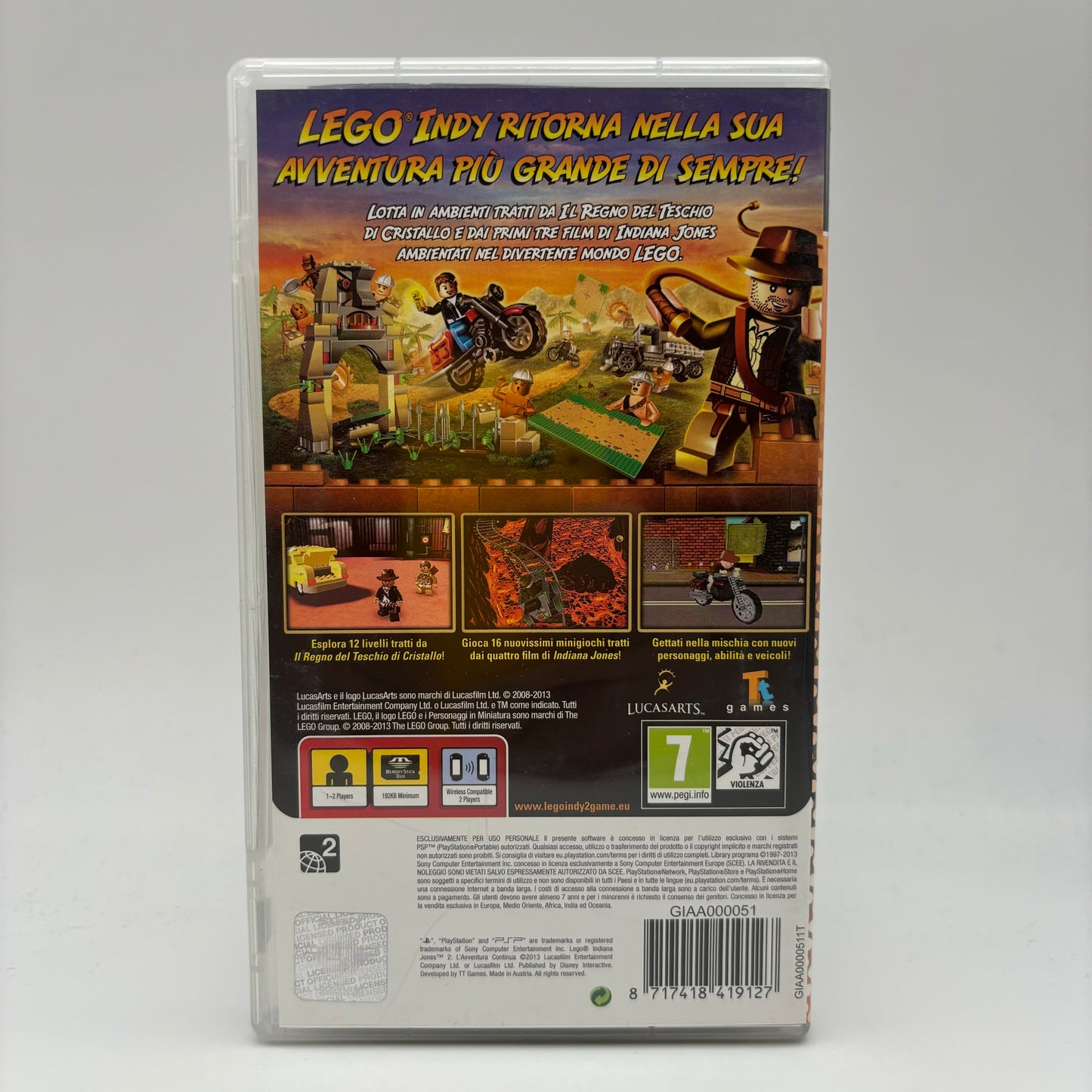 Lego Indiana Jones 2 PSP PAL ITA (USATO)