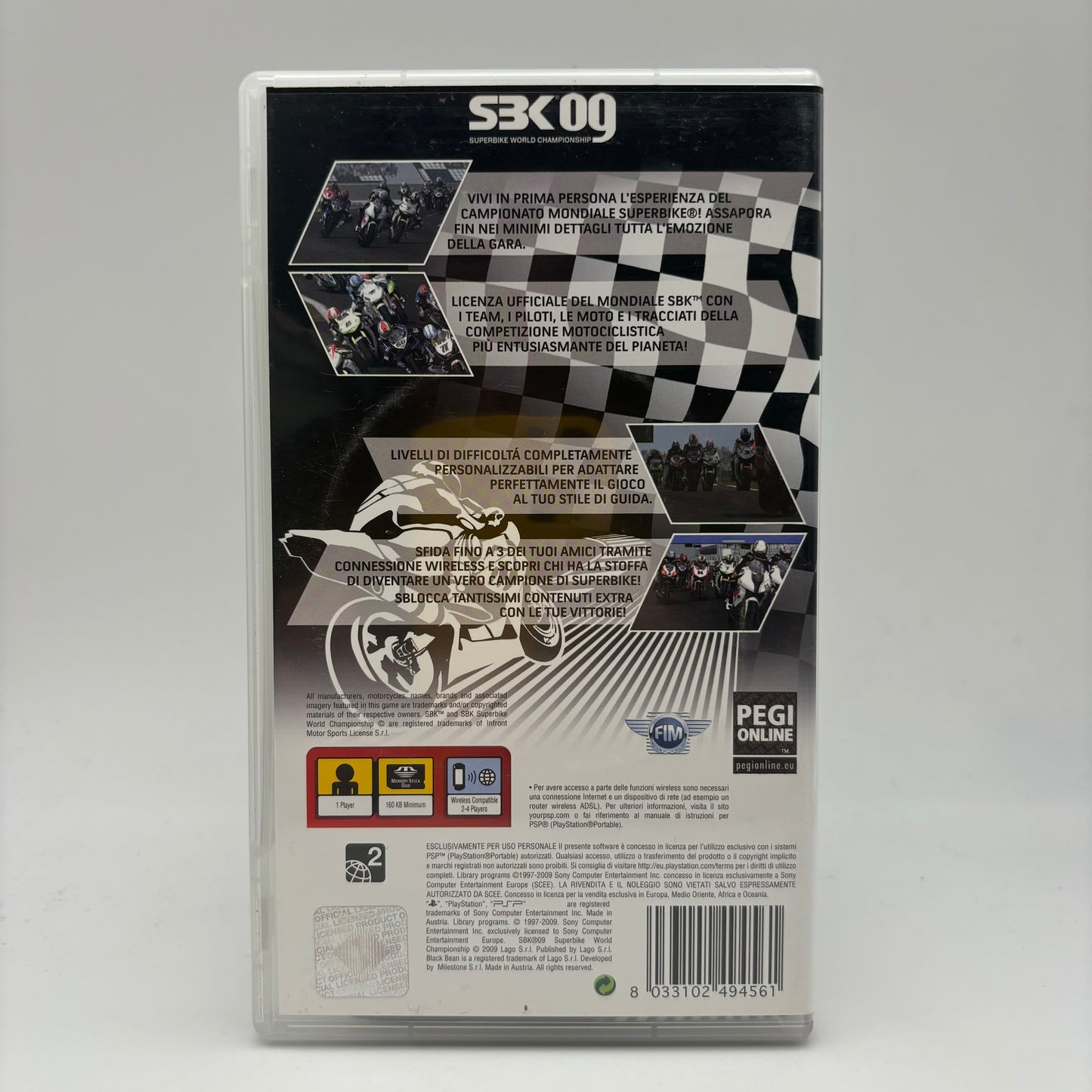 SBK 09 superbike world championship Sony PSP PAL ITA (USATO)