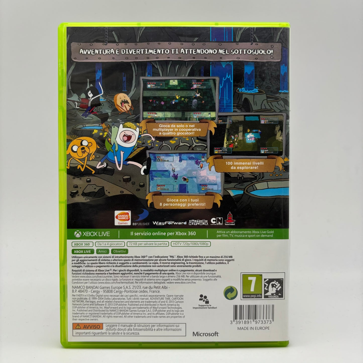 Adventure Time Esplora i Sotterranei Perchè Ma Che Ne So Xbox 360 Pal Ita (USATO)