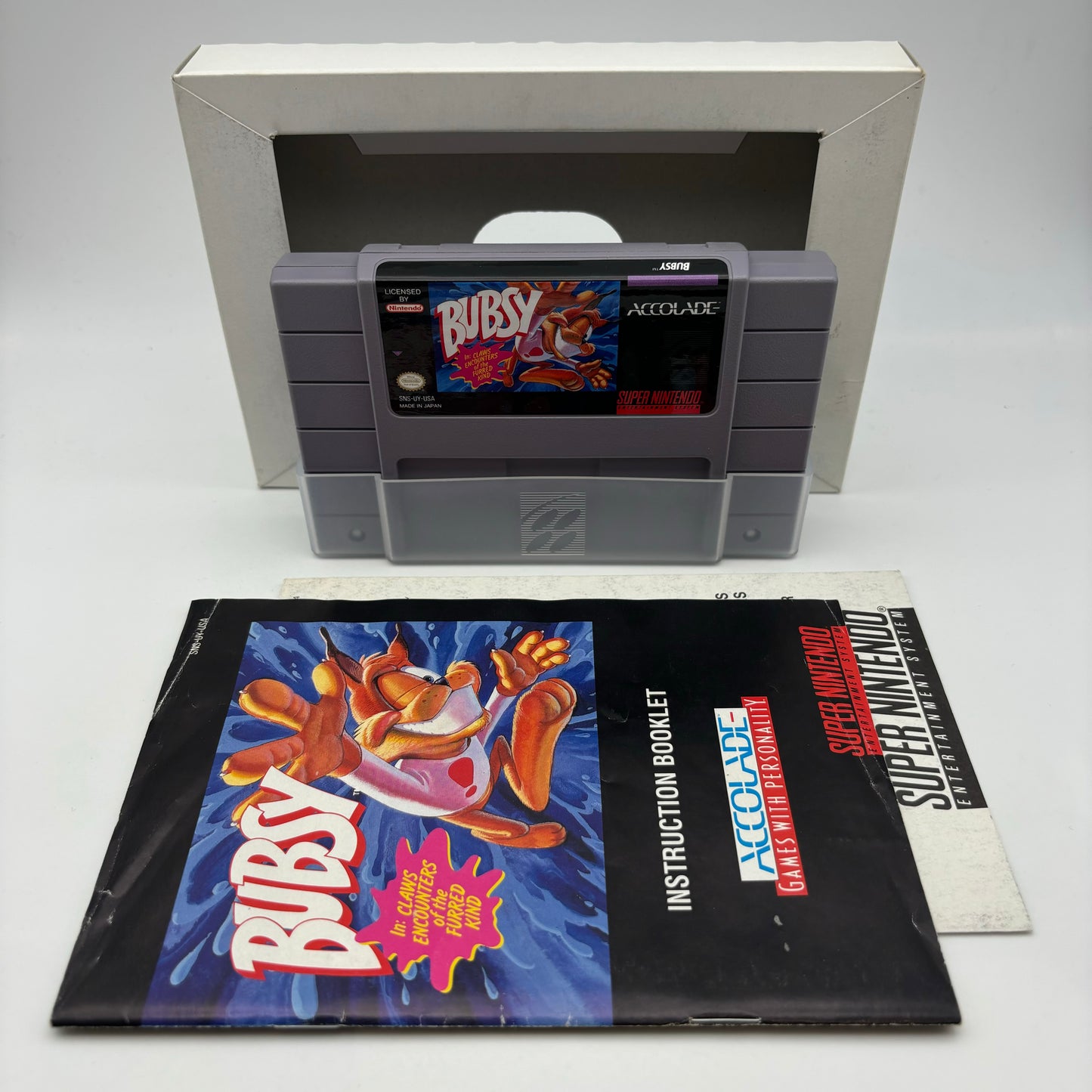 Bubsy in Claws Encounters of the Furred Kind SNES Super Nintendo NTSC USA (Usato)