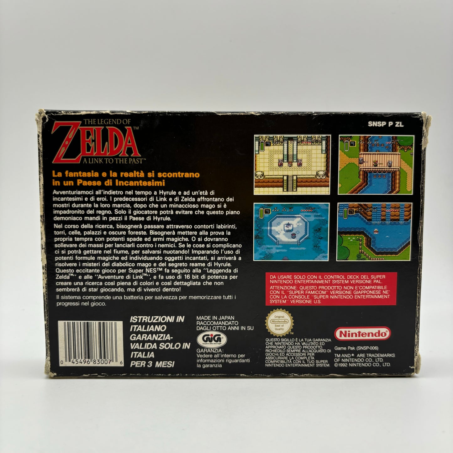 The Legend of Zelda A Link to the Past SNES Super Nintendo PAL-ITA (Usato)