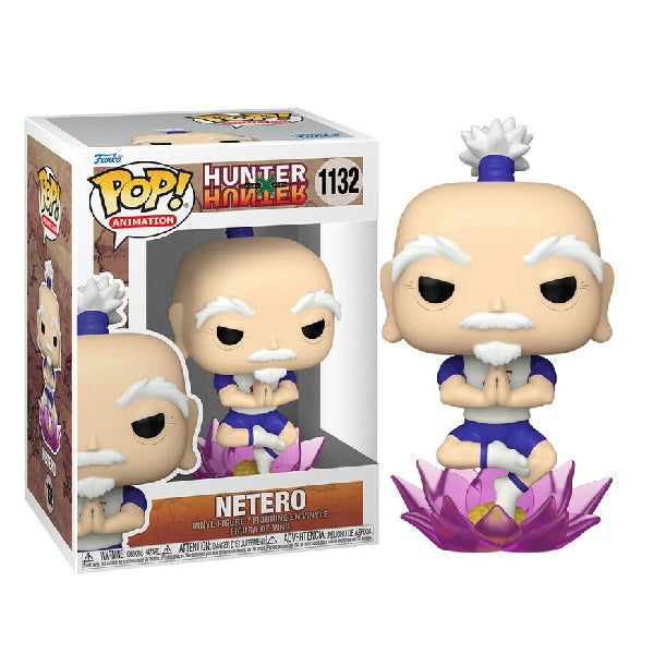 Confezione originale Funko con loghi Hunter X Hunter Netero colori viola blu bianco