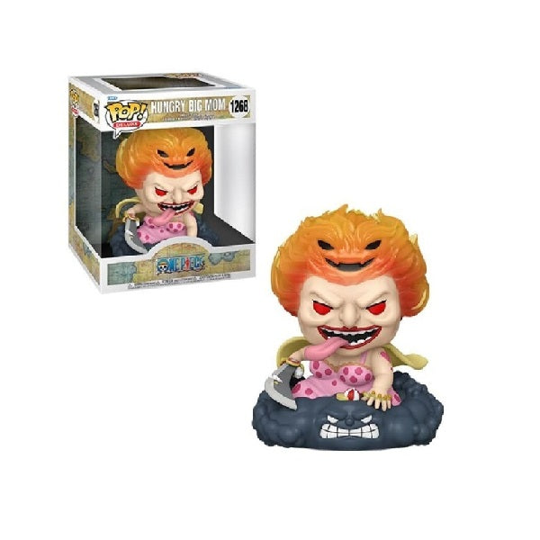 Confezione originale Funko con loghi One Piece Hungry Big Mom colori arancione rosso rosa