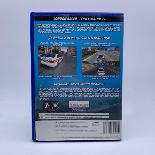 London Racer - Police Madness PS2 Playstation 2 PAL ITA (USATO)