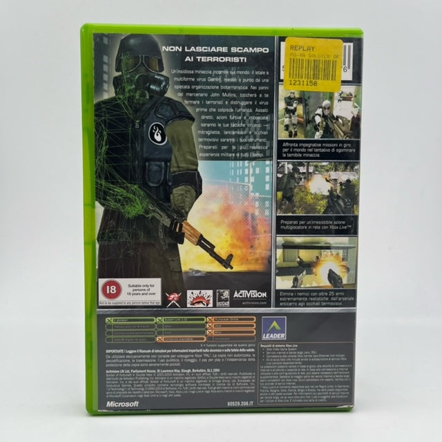 Soldier Of Fortune II Double Helix Microsoft Xbox PAL ITA (USATO)