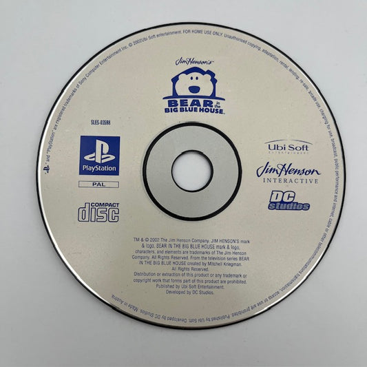 Bear In The Big Blue House PS1 Playstation 1 PAL LOOSE (USATO)