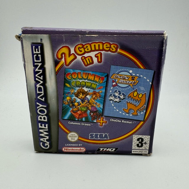 locandine dei due giochi in copertina con grande scritta 2 games in 1