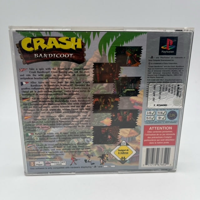 Crash Bandicoot Platinum PS1 Playstation 1 PAL MULTI (USATO)