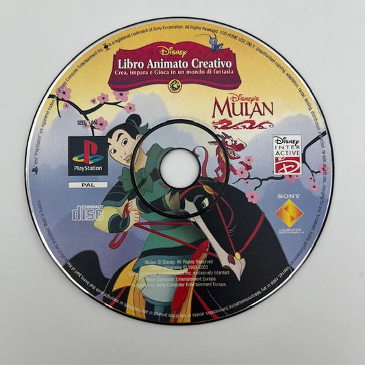 Disney Mulan Libro Animato Creativo PS1 Playstation 1 PAL ITA LOOSE (USATO)