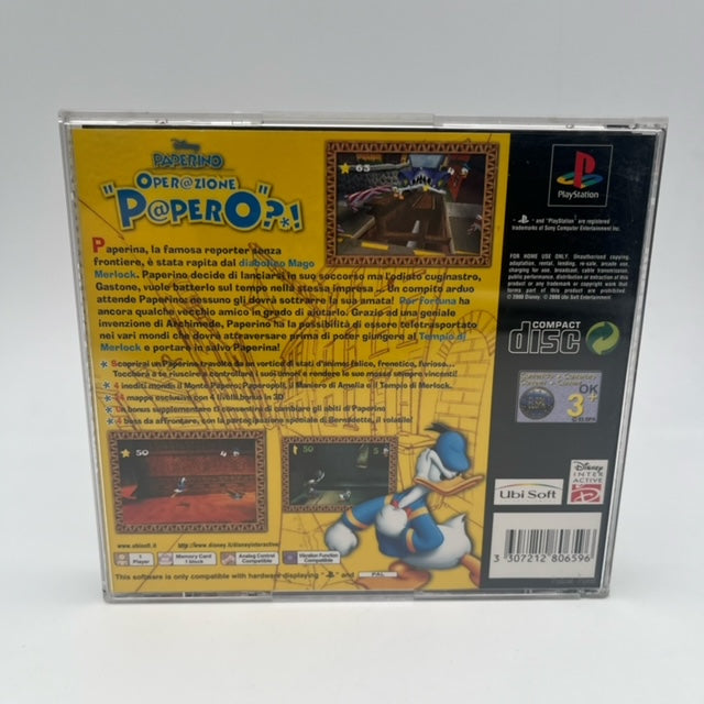 Disney Paperino Operazione Papero Platinum Sony Playstation 1 Pal Ita (USATO)