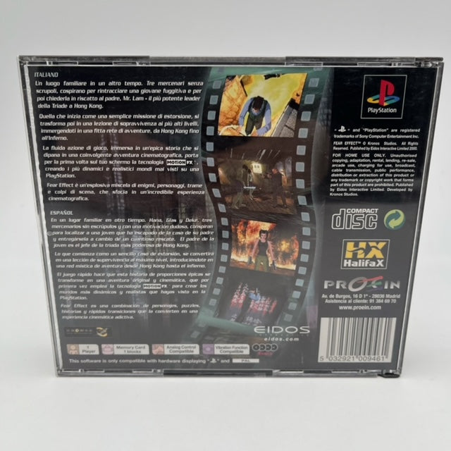 Fear Effect PS1 Playstation1 PAL ITA (USATO)