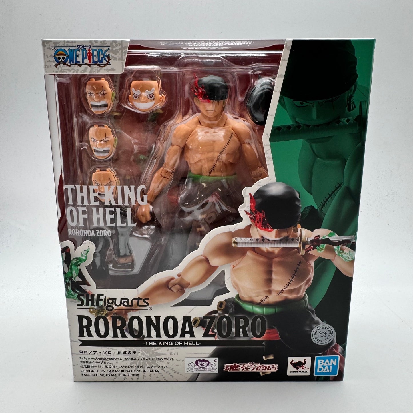One Piece Roronoa Zoro King Of Hell S.H. Figuarts Bandai Figure