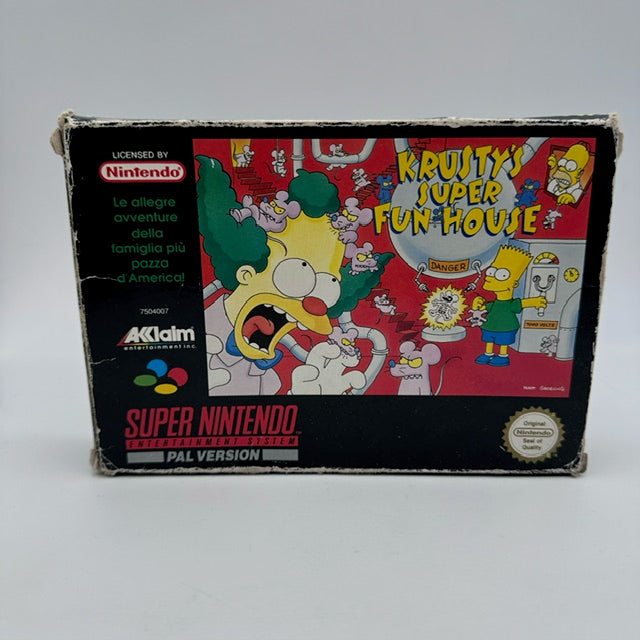 Krusty's Super Fun House SNES Super Nintendo PAL ITA (Usato)