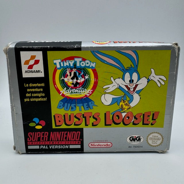 Tiny Toon Adventures Buster Busts Loose! SNES Super Nintendo PAL ITA GIG (Usato)