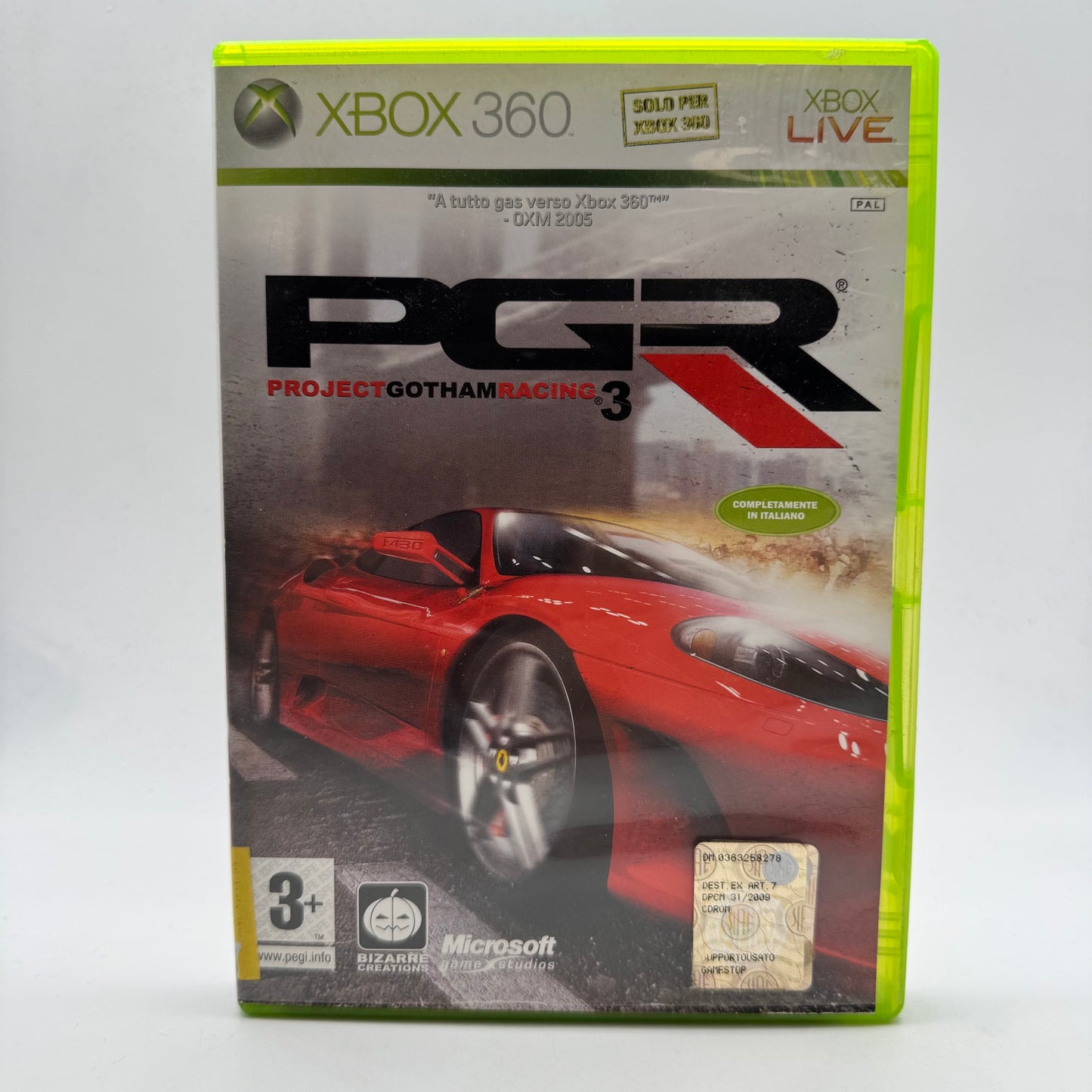 PGR Project Gotham Racing 3 Xbox 360 PAL ITA (USATO)