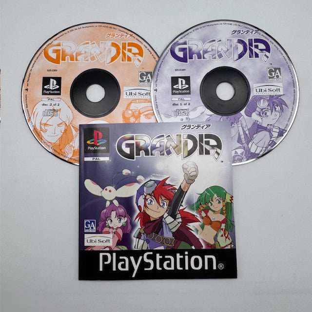 Grandia Ubisoft Exclusive PS1 Playstation 1 PAL ITA (USATO)